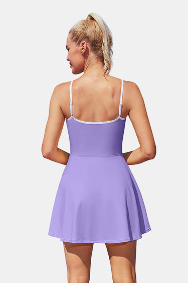 Women's Adjustable Purple Tennis Dress